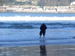 San Sebastian (Donostia) Strandwaten/beach wading/aoe San Sebastian (Donostia) Strandwaten/beach wading/aoe