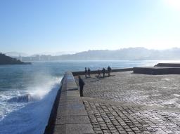 San Sebastian/Donostia Eduardo Chillida sculpture at the seaside San Sebastian/Donostia Eduardo Chillida sculpture at the seaside
