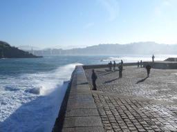 San Sebastian/Donostia Eduardo Chillida sculpture at the seaside San Sebastian/Donostia Eduardo Chillida sculpture at the seaside