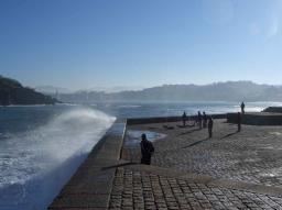 San Sebastian/Donostia Eduardo Chillida sculpture at the seaside San Sebastian/Donostia Eduardo Chillida sculpture at the seaside