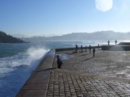 San Sebastian/Donostia Eduardo Chillida sculpture at the seaside San Sebastian/Donostia Eduardo Chillida sculpture at the seaside
