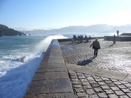 San Sebastian/Donostia Eduardo Chillida sculpture at the seaside San Sebastian/Donostia Eduardo Chillida sculpture at the seaside
