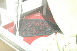 fake wrought iron plastic mat (see next few images for location in wipplingerstrasse) fake wrought iron plastic mat (see next few images for location in wipplingerstrasse)