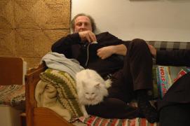 Peter mit Katze und Kamera Peter mit Katze und Kamera