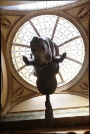 Prague 2013/in Lucernova Passage (by Vasclav M. Havel):/St. Wenceslas riding a dead horse by David Cerny Prague 2013/in Lucernova Passage (by Vasclav M. Havel):/St. Wenceslas riding a dead horse by David Cerny