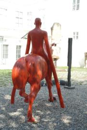 Prague 2013/Kampa Island Museum/Michal Gabriel: Red Horse 2008-9 backside Prague 2013/Kampa Island Museum/Michal Gabriel: Red Horse 2008-9 backside