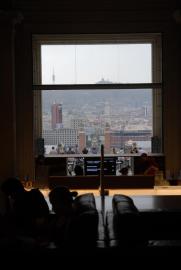 View from Museu Nacional d'Art de Catalunya./Centre Comercial Arenas de Barcelona, Plaza de Espanya ... View from Museu Nacional d'Art de Catalunya./Centre Comercial Arenas de Barcelona, Plaza de Espanya ...