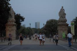 View from Passeig de Lluis Companys towards Parc de la Ciutadella View from Passeig de Lluis Companys towards Parc de la Ciutadella
