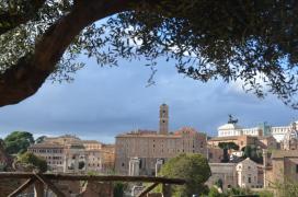 Forum Romanum - view towards capitol hill Forum Romanum - view towards capitol hill