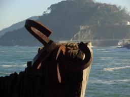 San Sebastian/Donostia Eduardo Chillida sculpture at the seaside